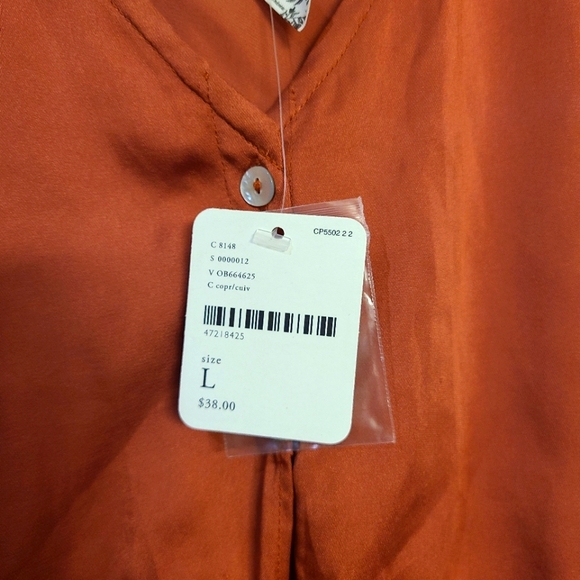 5 / $40 - Burnt Orange Tank - Free People - L - Picture 3 of 3